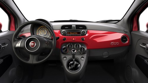 2013 Fiat 500 Turbo interior