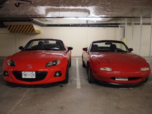2013 versus 1990 Mazda Miata