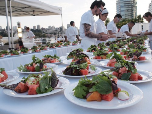 2014 Diner en Blanc Vancouver food