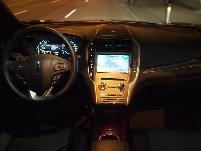 Interior of the Lincoln MKC at the 2014 Savour the City event at Hamilton Street Grill