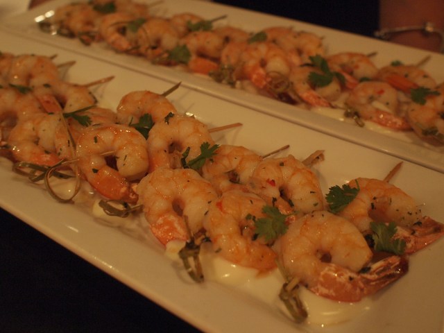 shrimp appetizer at Loft at Earls Yaletown