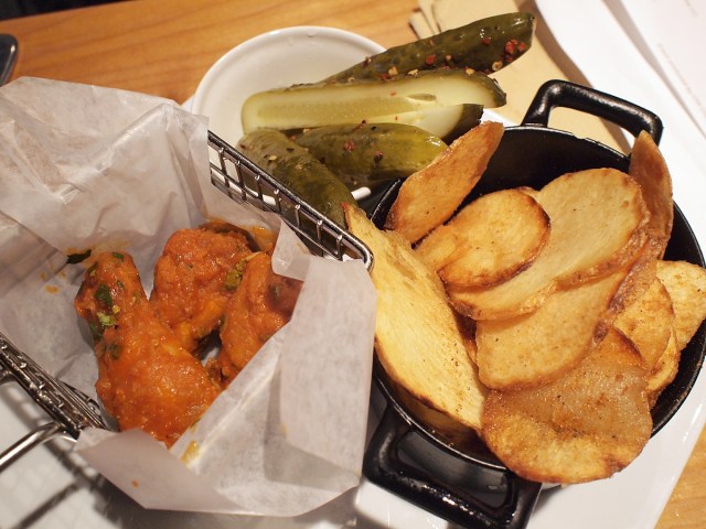 Spicy wings at Romer's Burger Bar for Tasting Plates Yaletown