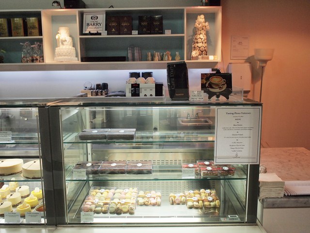 Ganache Patisserie display case Tasting Plates Yaletown