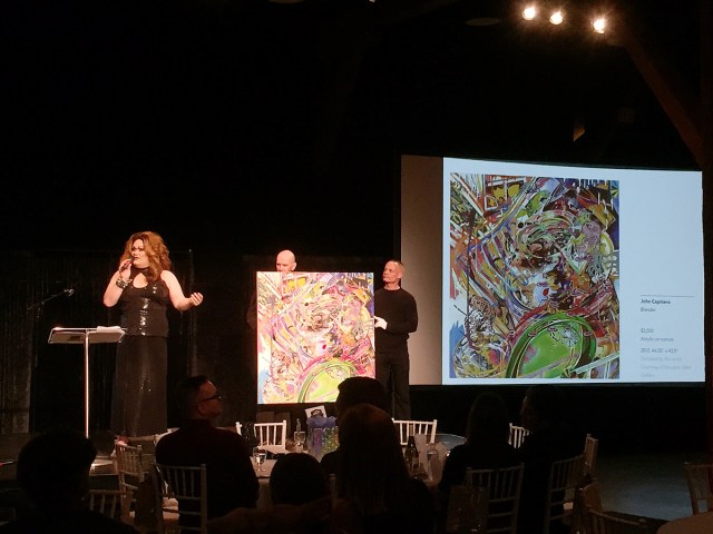 Auctioneer Joan-E at Art For Life 2014