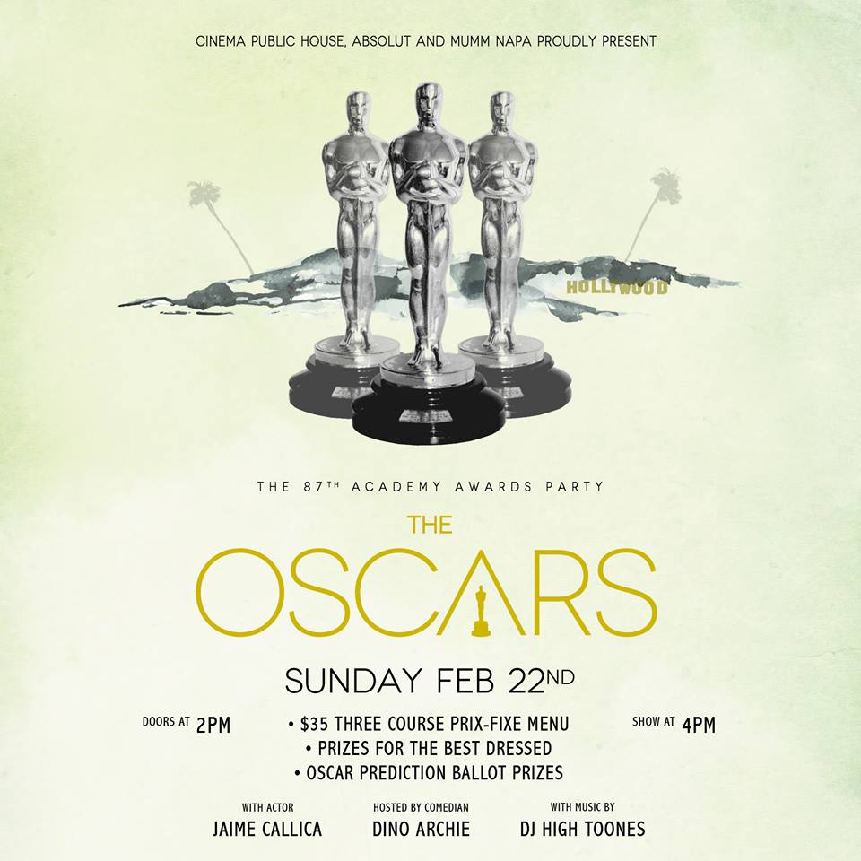 Donnelly Group Cinema Public House Oscars party poster