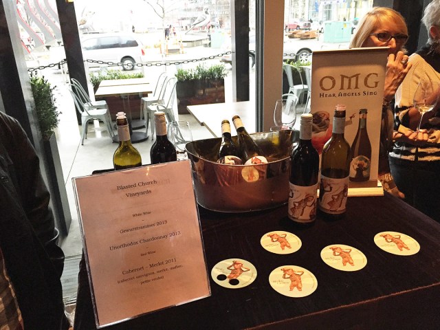 Blasted Church Vineyards tasting booth