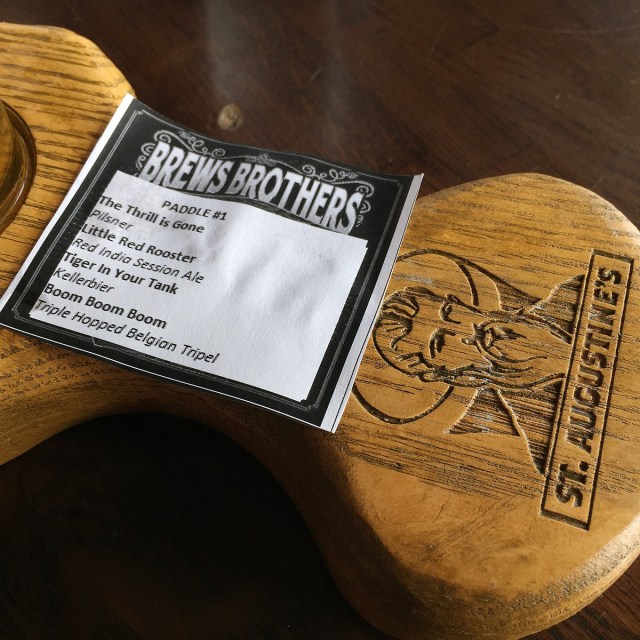 Brews Brothers beer paddle list