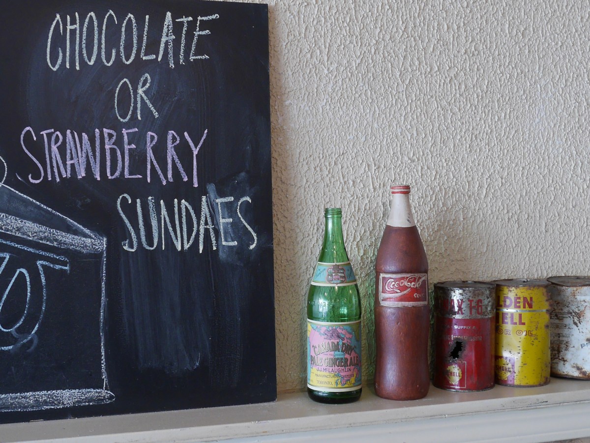 The Red Wagon vintage soda bottles