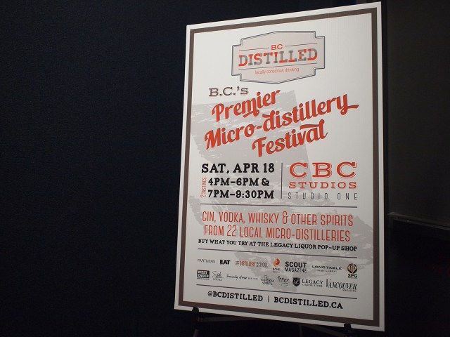 BC Distilled festival 2015 sign