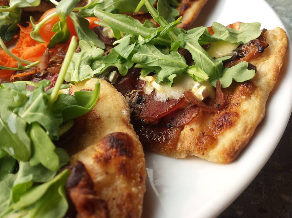 Rocky Mountain Flatbread fig and brie pizza