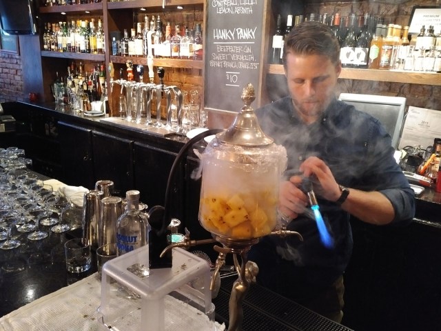 Science of Cocktails pineapple smoking