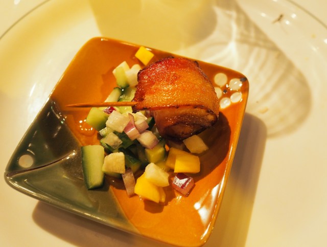 Thai Confusion bacon wrapped lychee