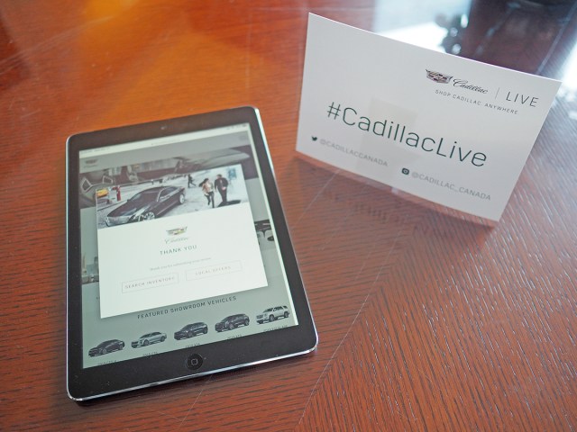 cadillac live tablet