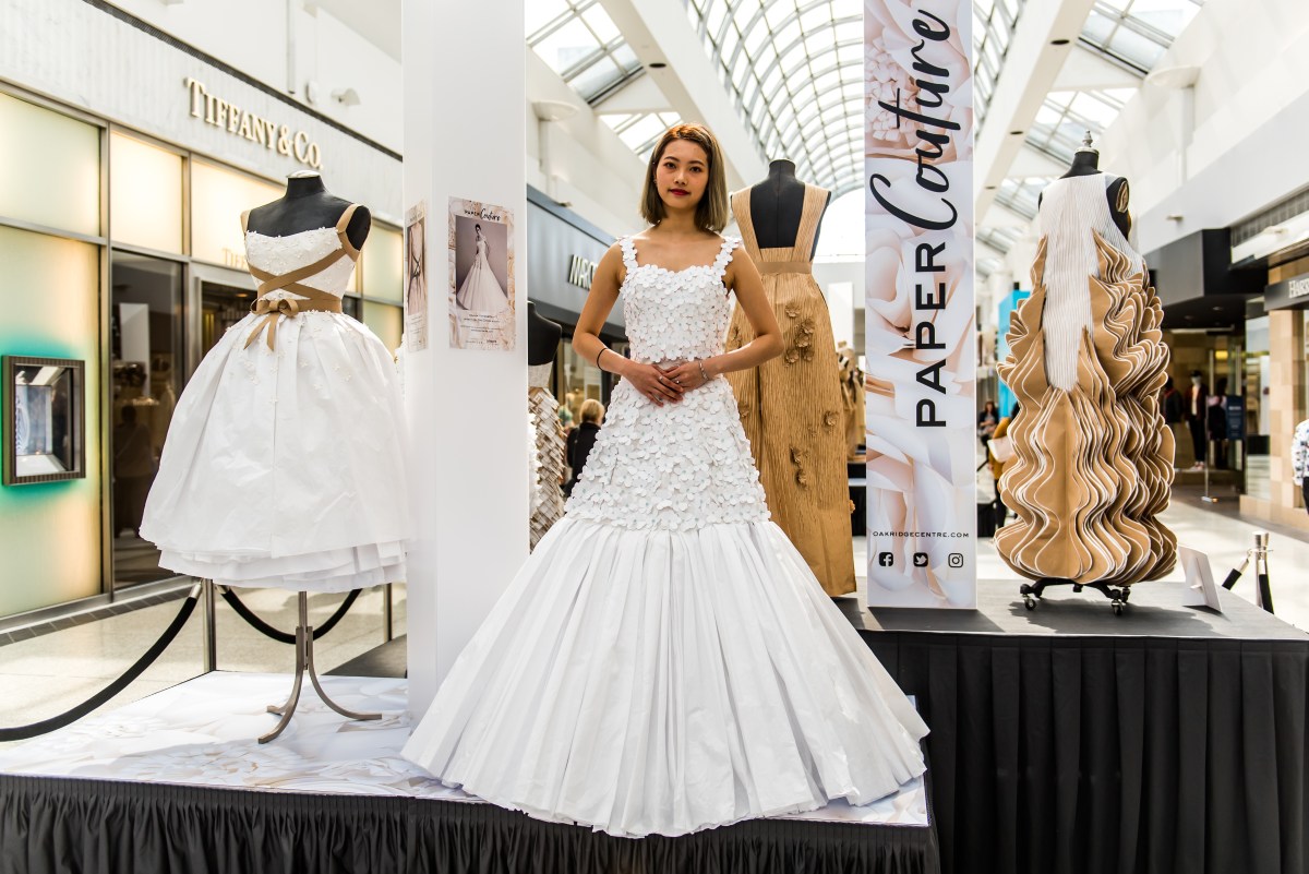 paper couture exhibition oakridge centre