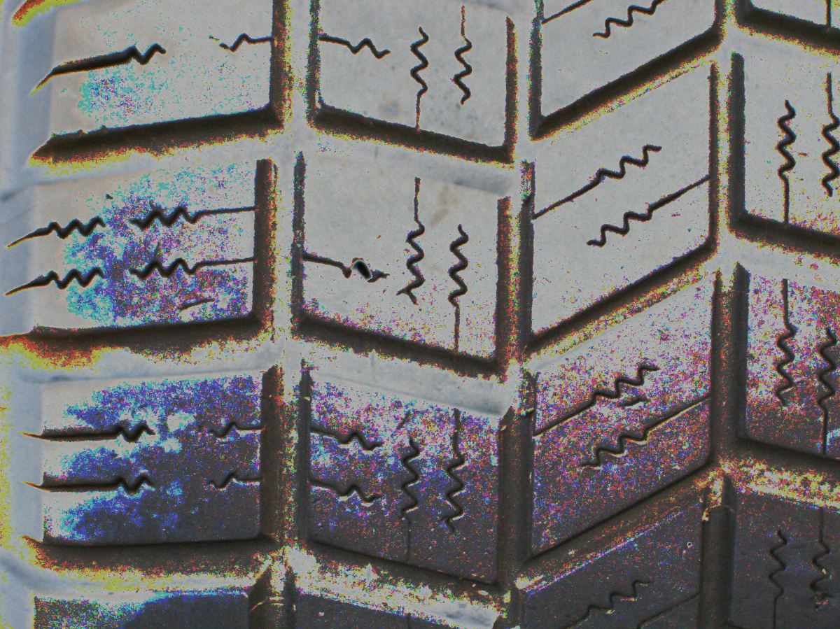 colourful tire tread