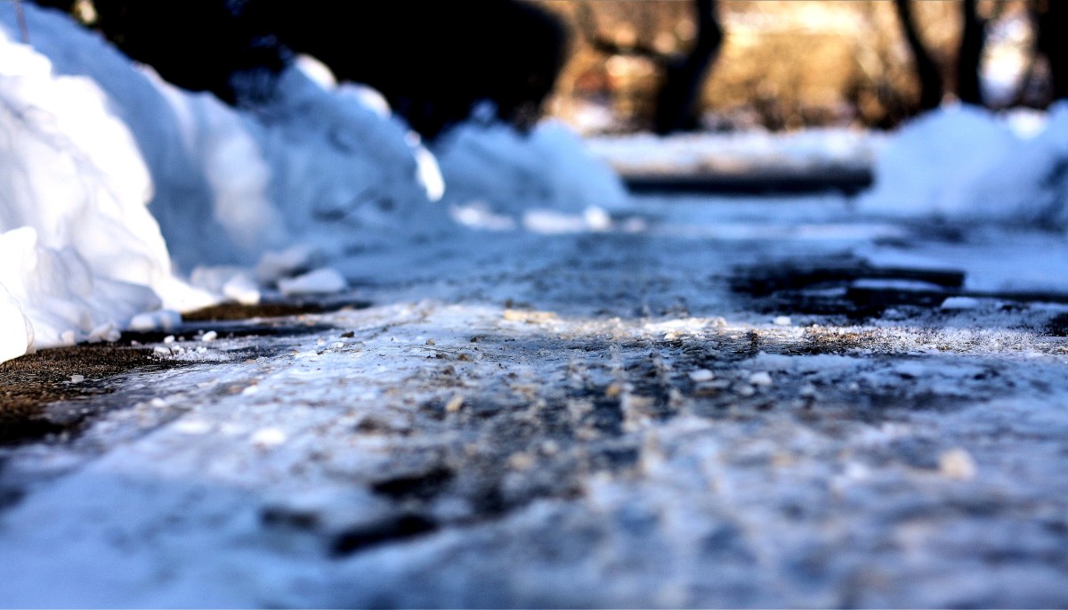 icy winter road