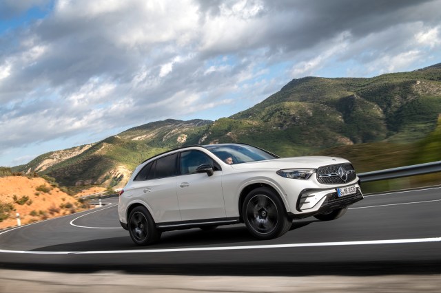 2025 Mercedes-Benz GLC 350e on road