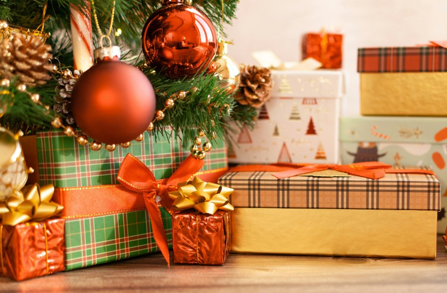 Christmas presents under the tree